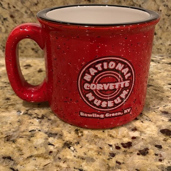 NWT National Corvette Museum red black Ceramic‎ Coffee Mug Cup Bowling Green KY - Picture 5 of 8